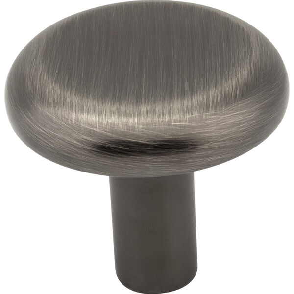Elements 1-1/4" Diameter Brushed Pewter Round Seaver Cabinet Knob 511BNBDL - main